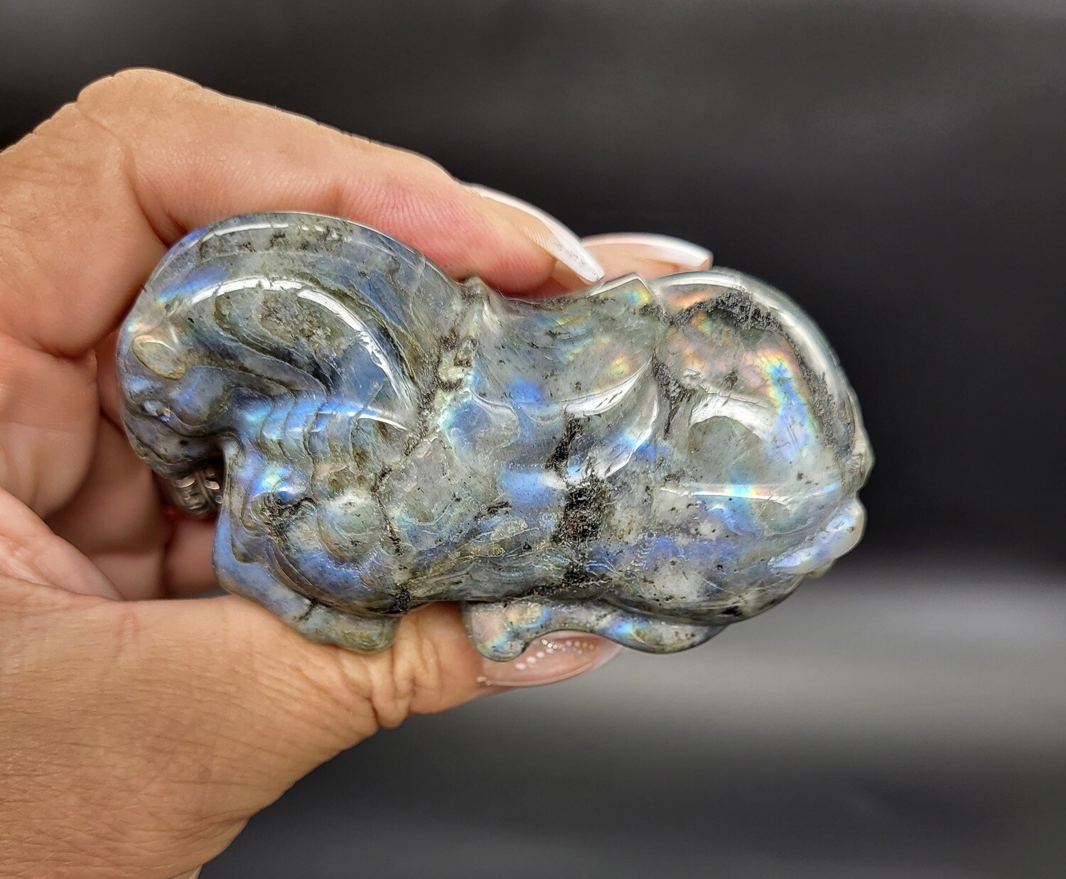 LABRADORITE CHINESE HORSE