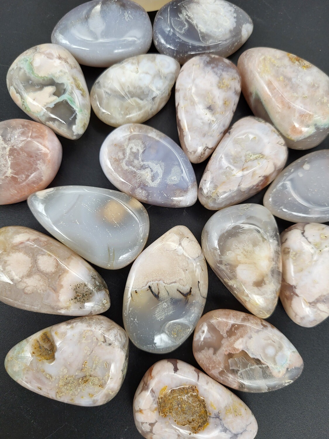 FLOWER AGATE TUMBLES