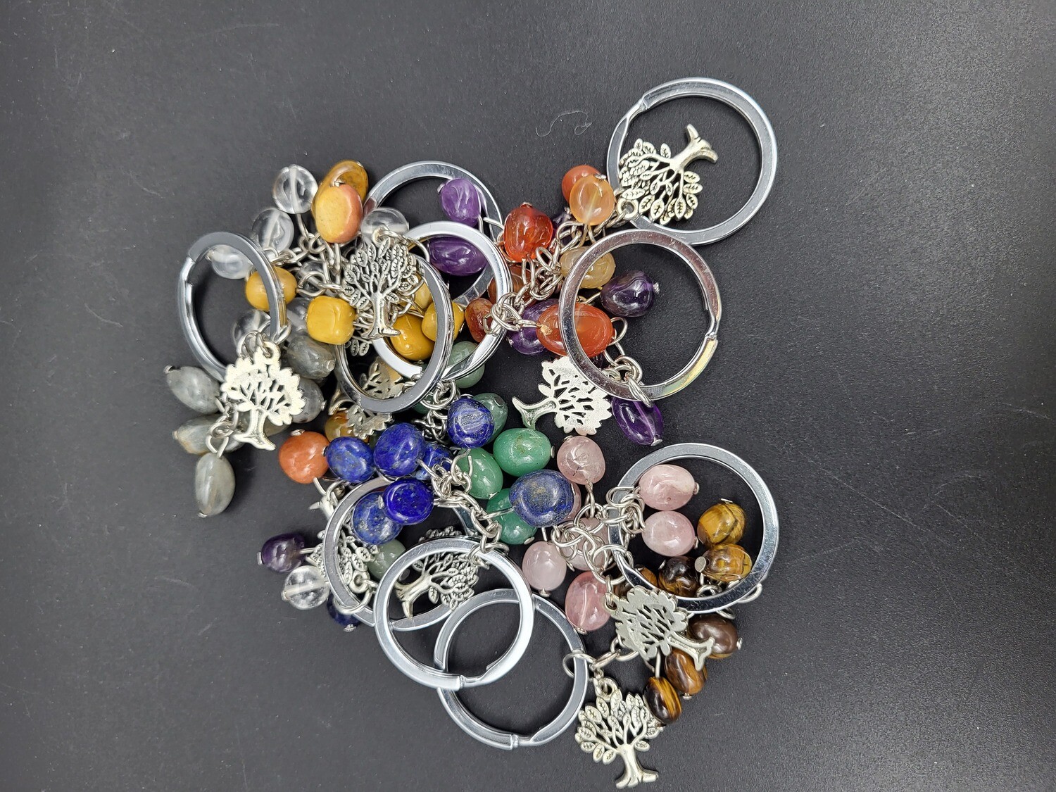 TREE OF LIFE &amp; CRYSTAL KEYCHAINS
