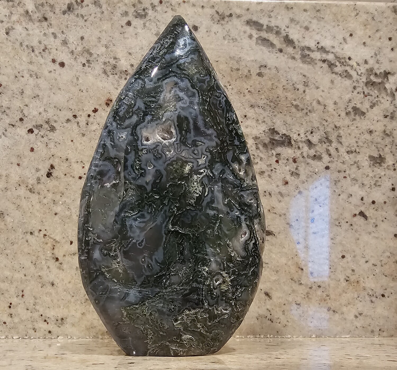 MOSS AGATE FLAME &#39;A&#39;