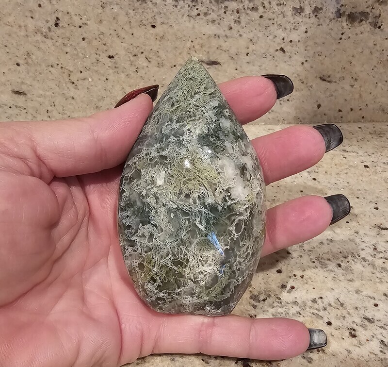 MOSS AGATE FLAME 'B'