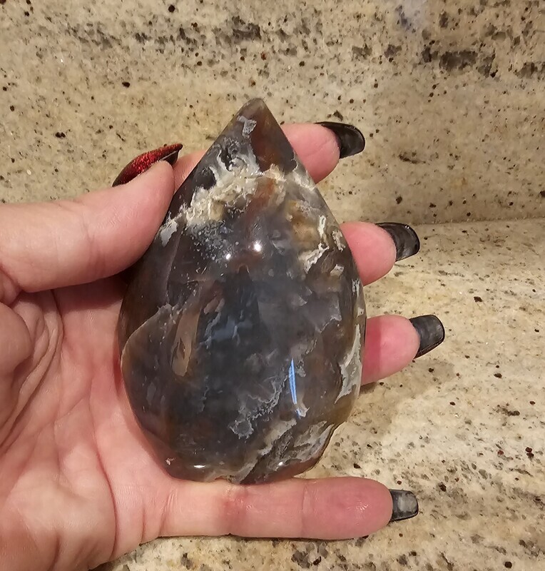BLACK AGATE FLAME