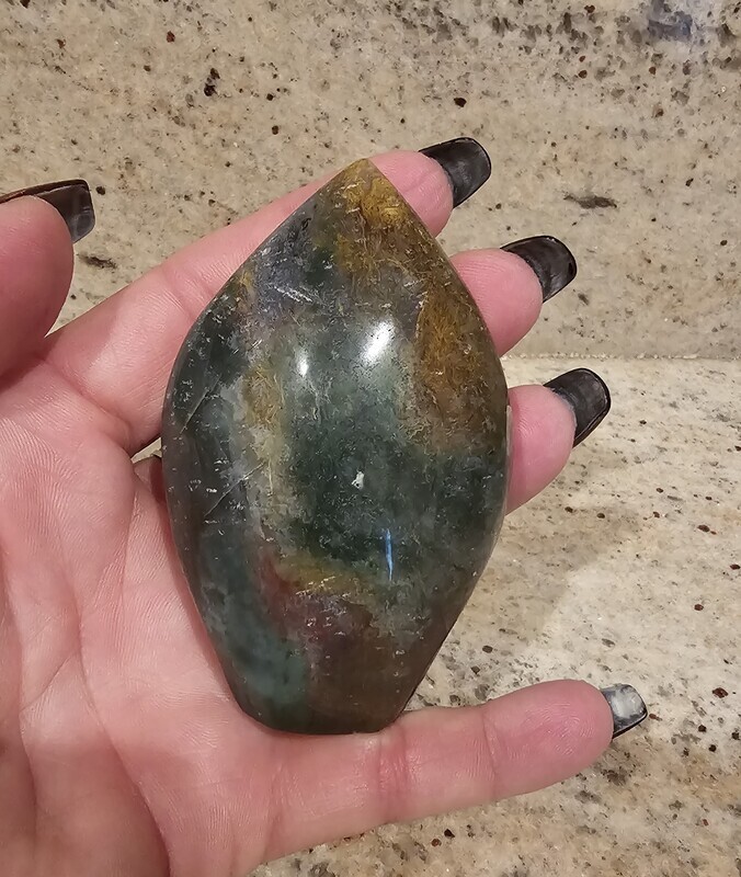 OCEAN JASPER FLAME - BLUE/GREEN