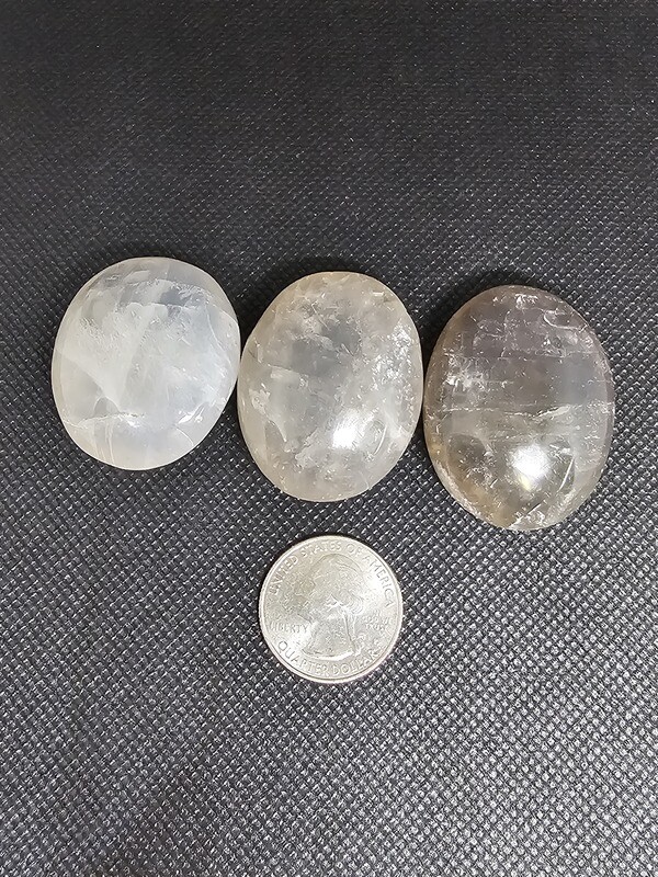 BLUE ROSE QUARTZ TUMBLES/MINI PALMS
