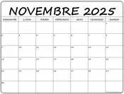 calendrier de novembre 2025 pour illustrer la prestation de voyance par mail mensuelle