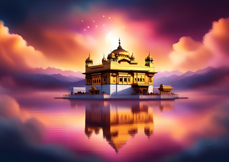 Afterglow (Golden Temple) Desraj Art