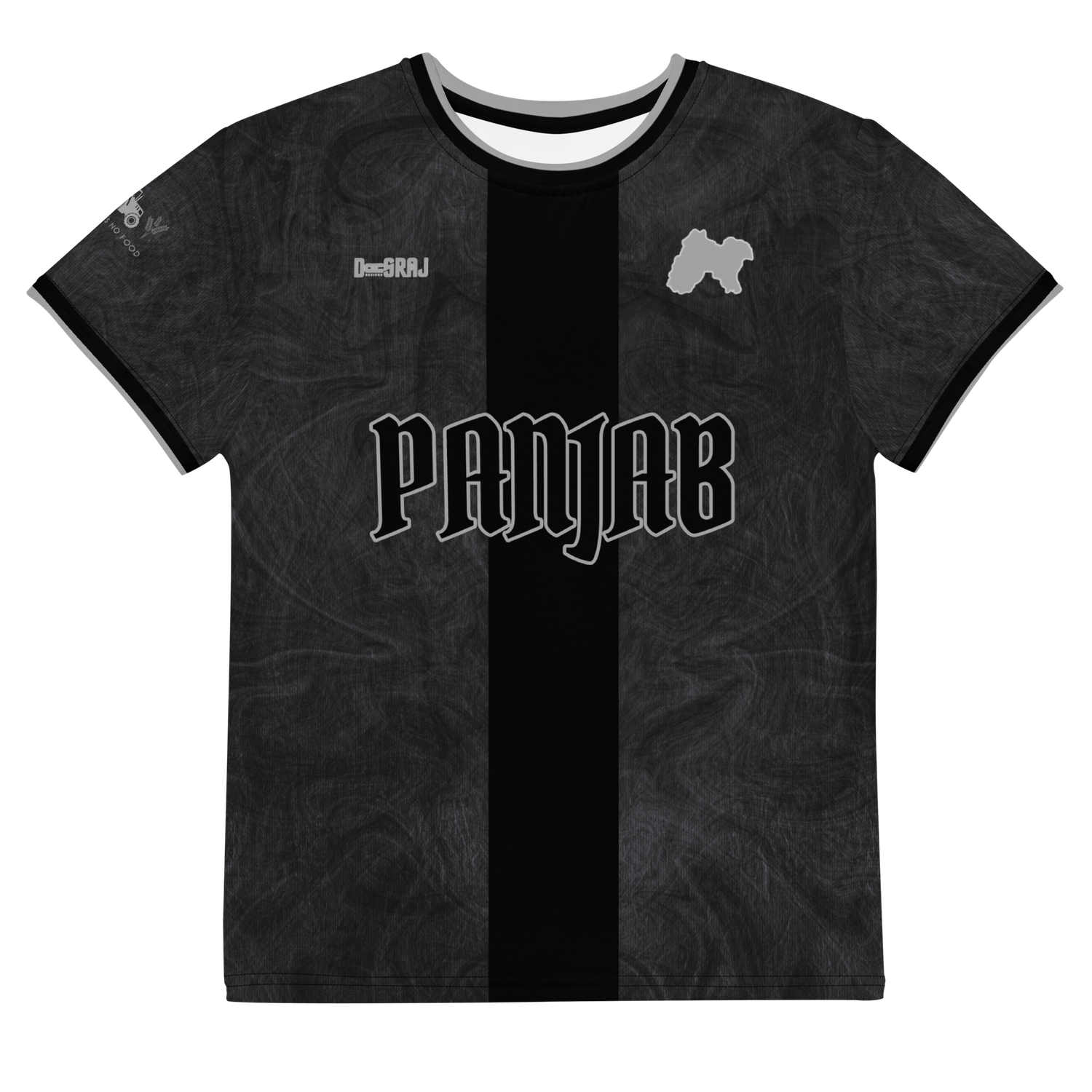 Little Kids Elite Black Panjab Jersey