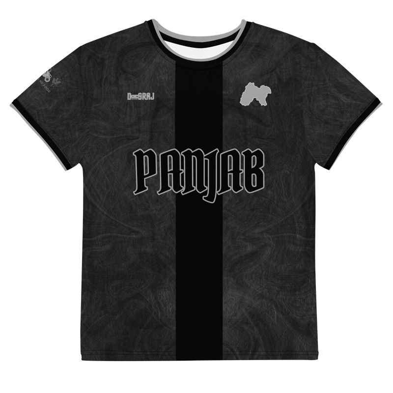 Little Kids Elite Black Panjab Jersey