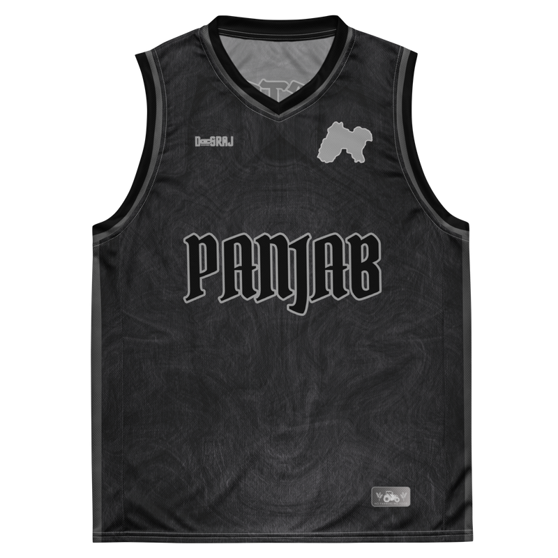 Elite Black Panjab basketball jersey