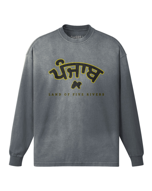 Panjab Five Rivers Oversized Faded Sweatshirt