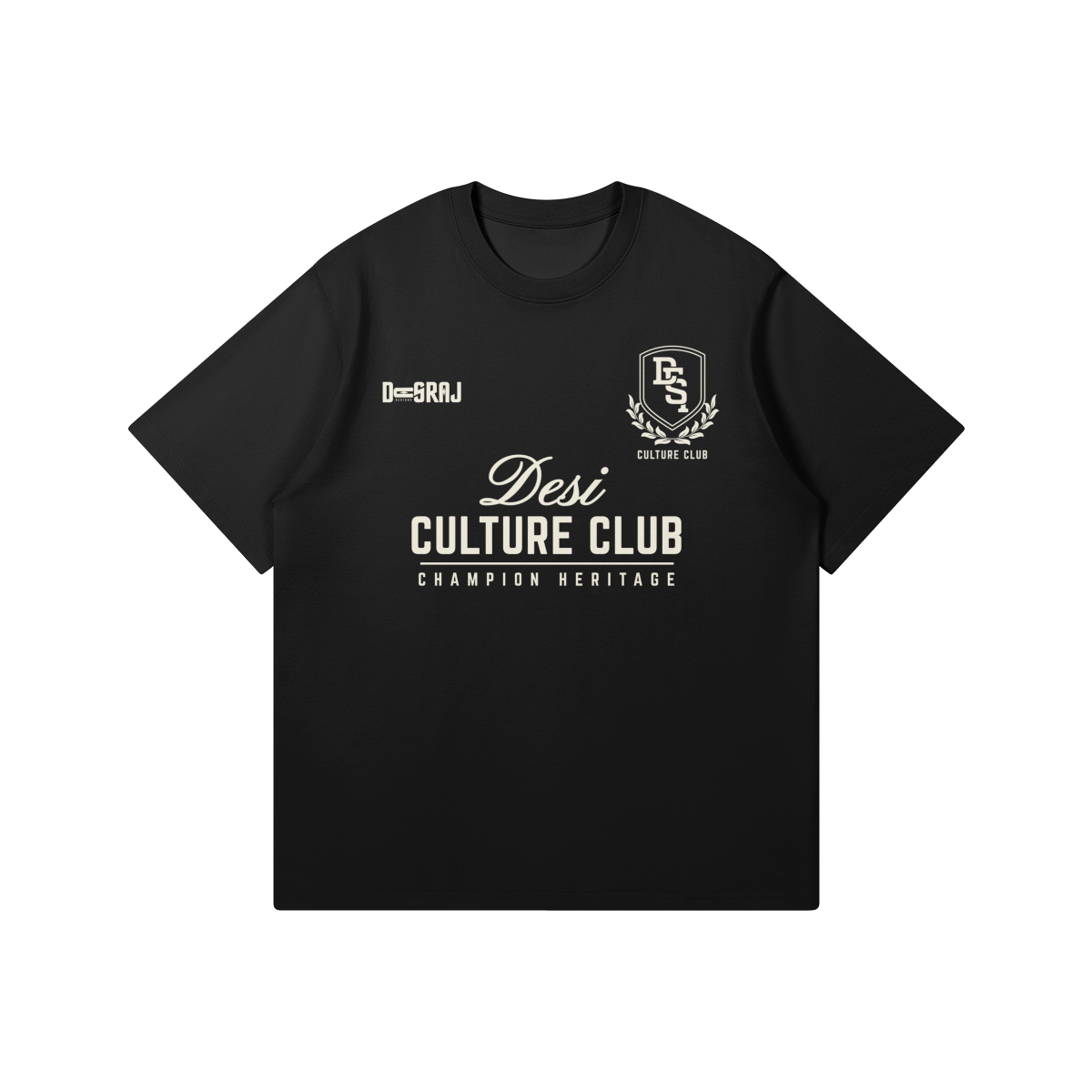 Desi Cultural Club Squad Black T-shirt