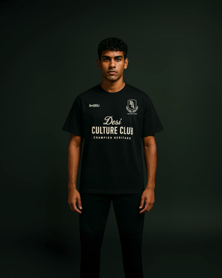 Desi Cultural Club Squad Black T-shirt