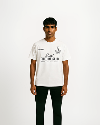 Desi Cultural Club Squad White T-shirt