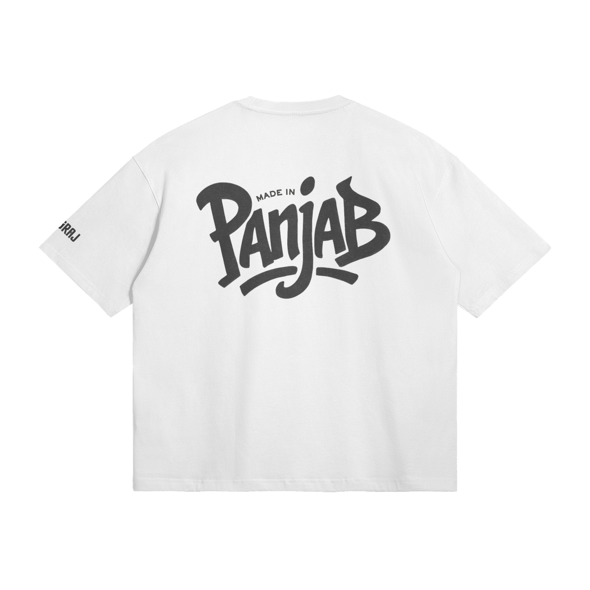 Made In Panjab Boxy Fit T-shirt Black Logo
