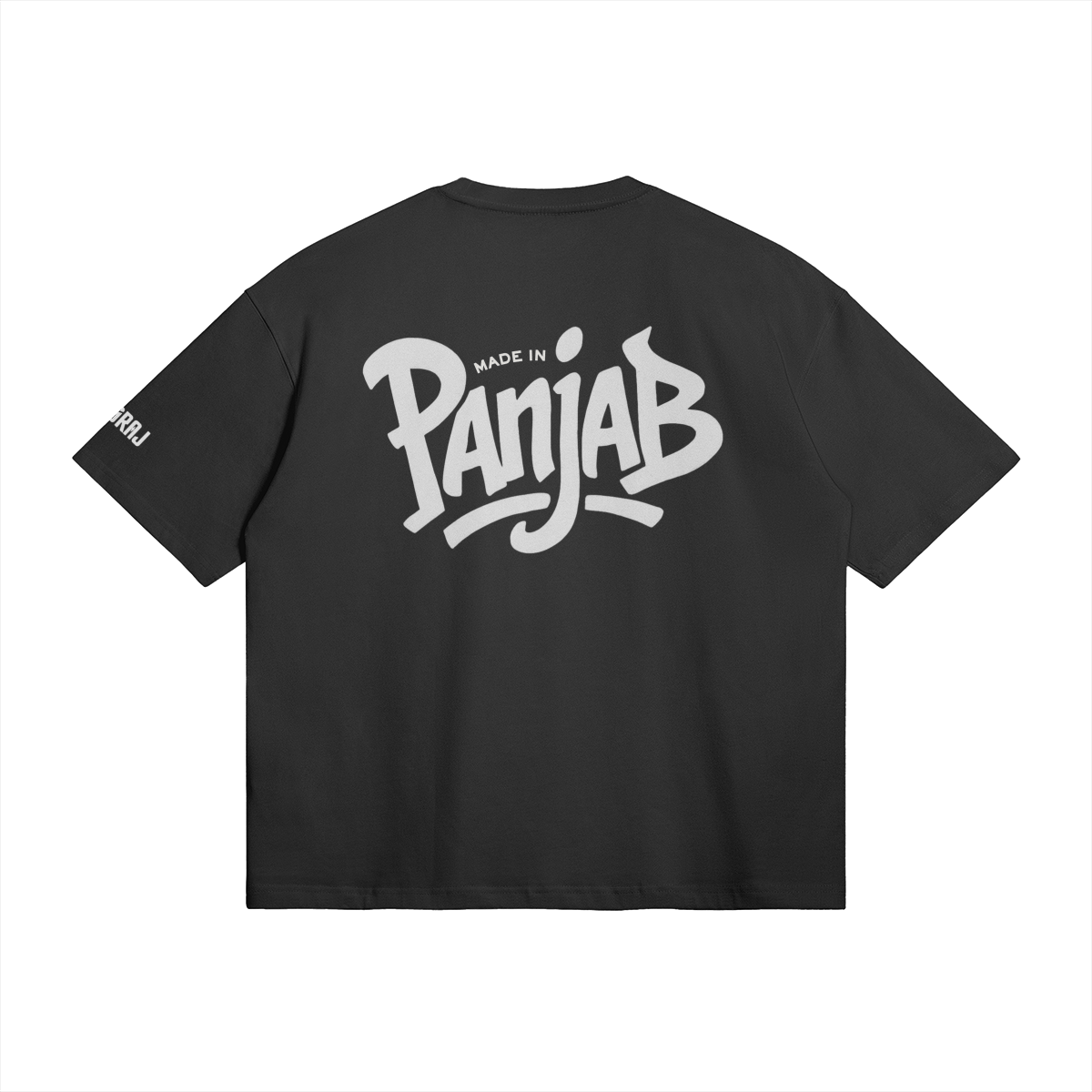 Made In Panjab Graffiti Boxy Fit T-shirt White Logo