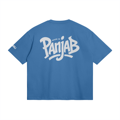 Made In Panjab Boxy Fit T-shirt White Logo