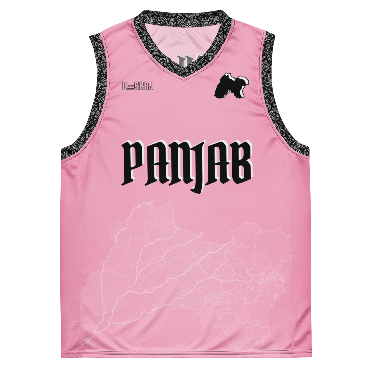Gulabi basketball jersey