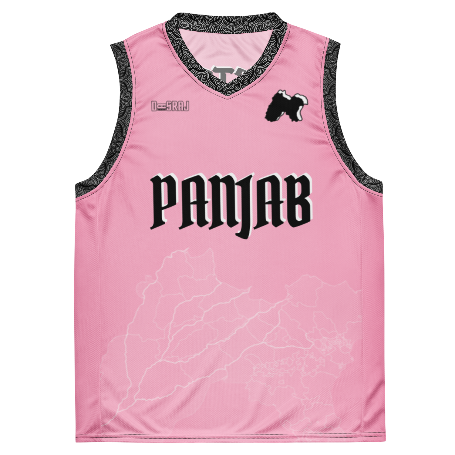 Gulabi basketball jersey