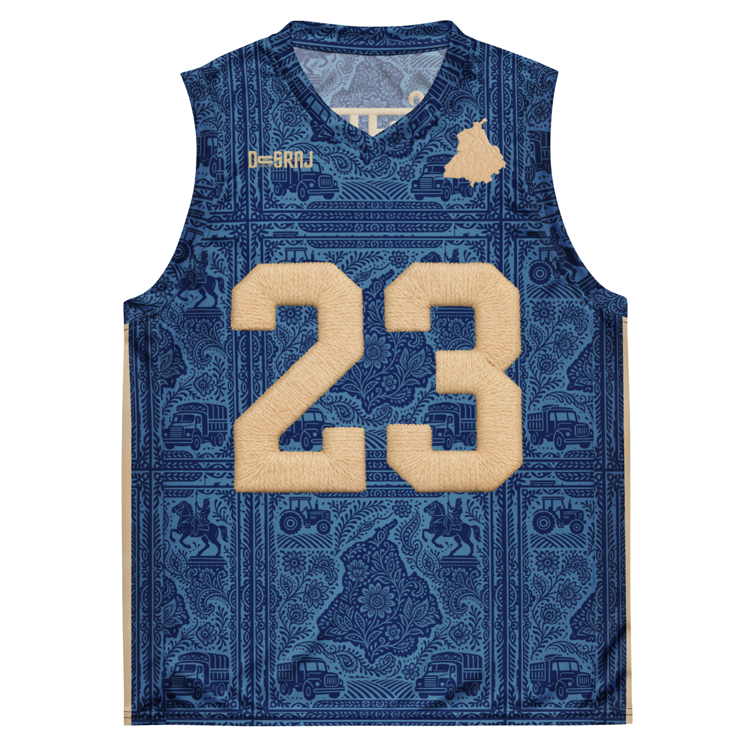 House Of Punjab Blue Basketball Jersey