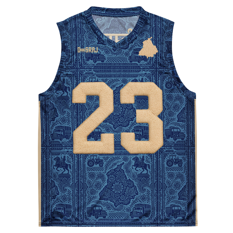 House Of Punjab Blue Basketball Jersey