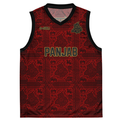 House Of Punjab Red Basketball Jersey