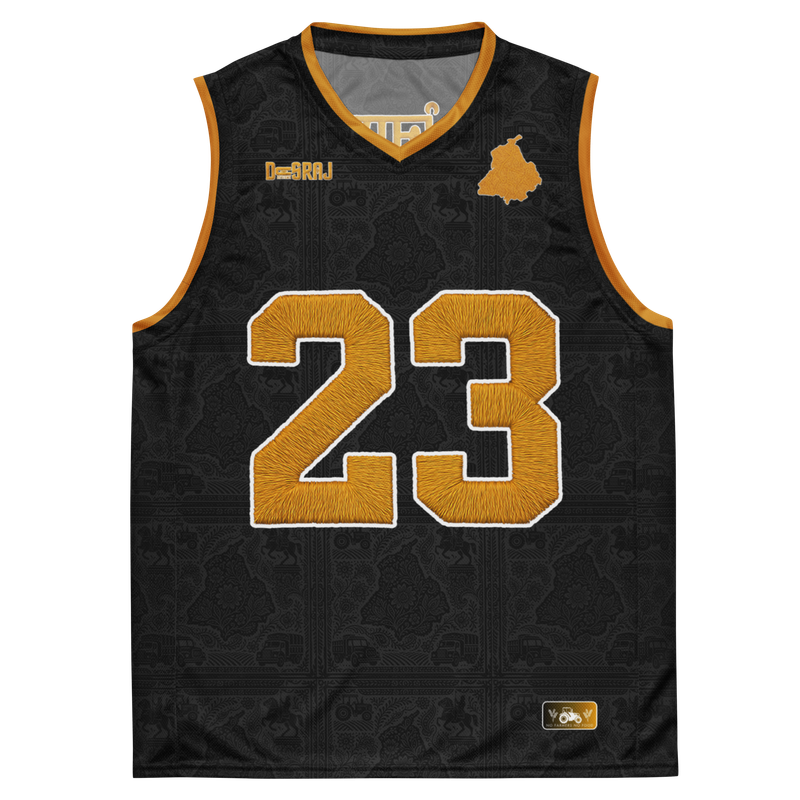 House of Panjab Black Basketball Jersey