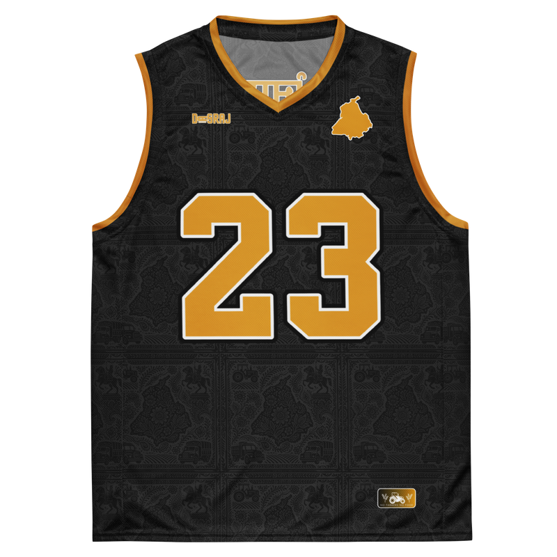 House of Panjab Black Basketball Jersey