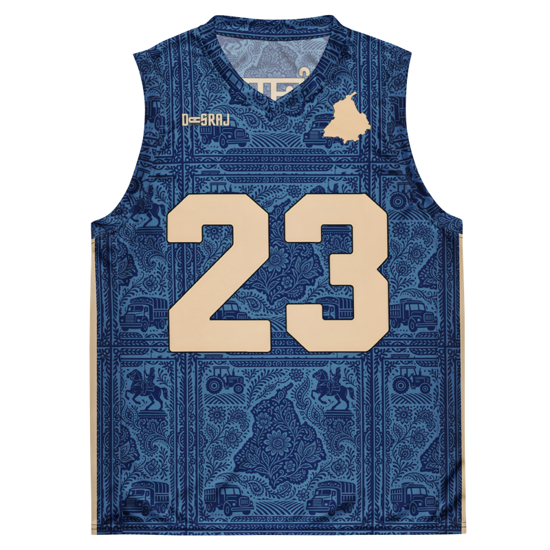 House Of Punjab Blue Basketball Jersey