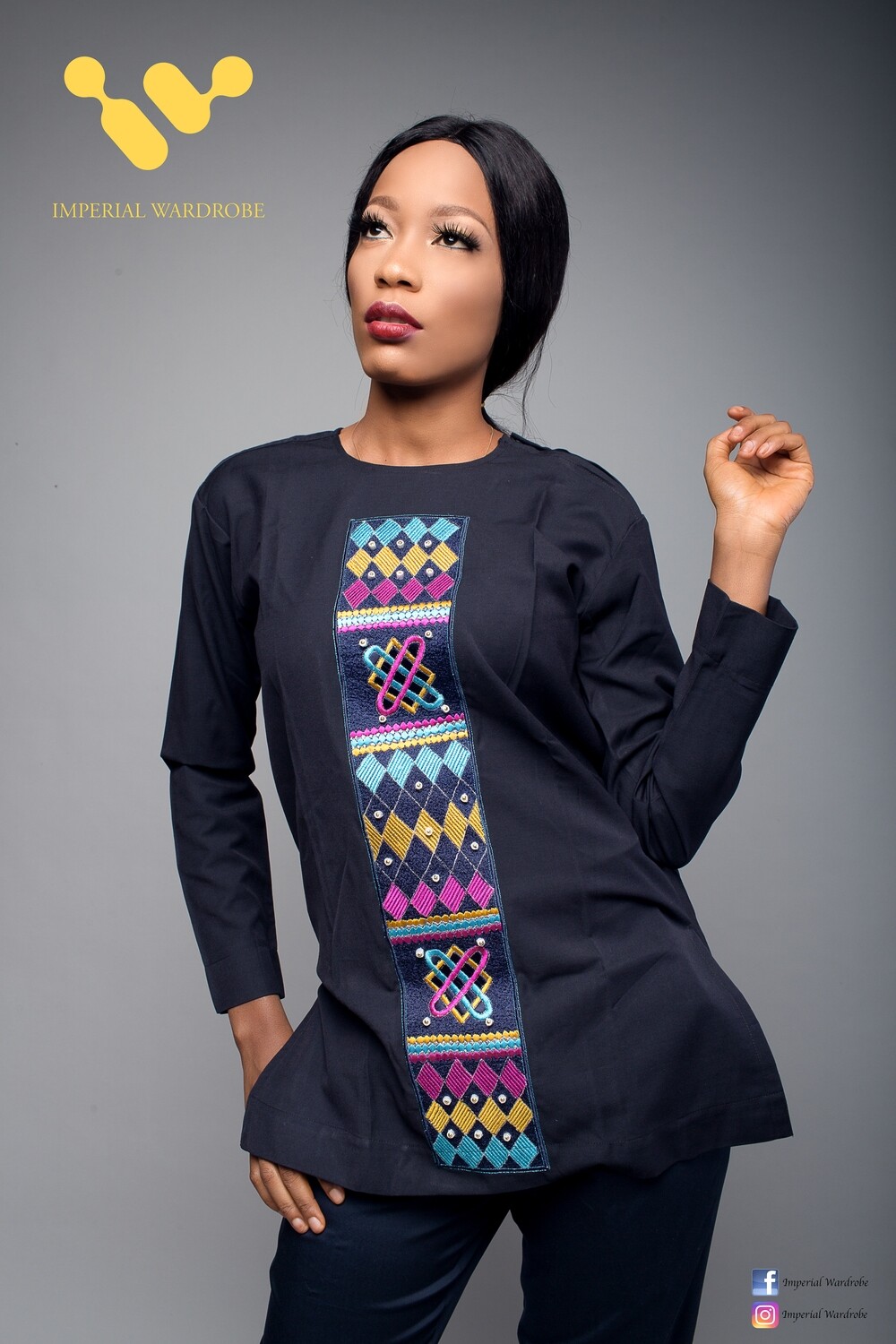 Embroidered long sleeve