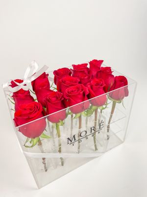 Cristal Box 15 rosas