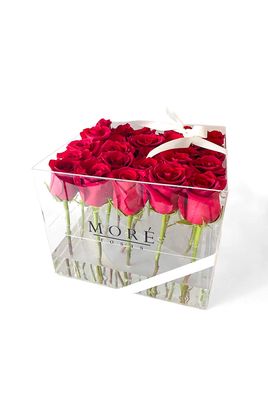 Cristal Box 25 rosas