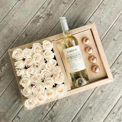 Canasta D - Vino y Bombones