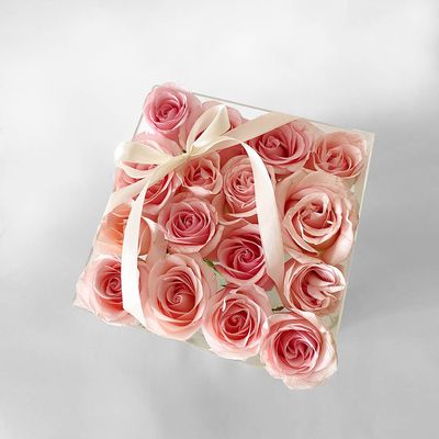 Cristal Box 16 rosas