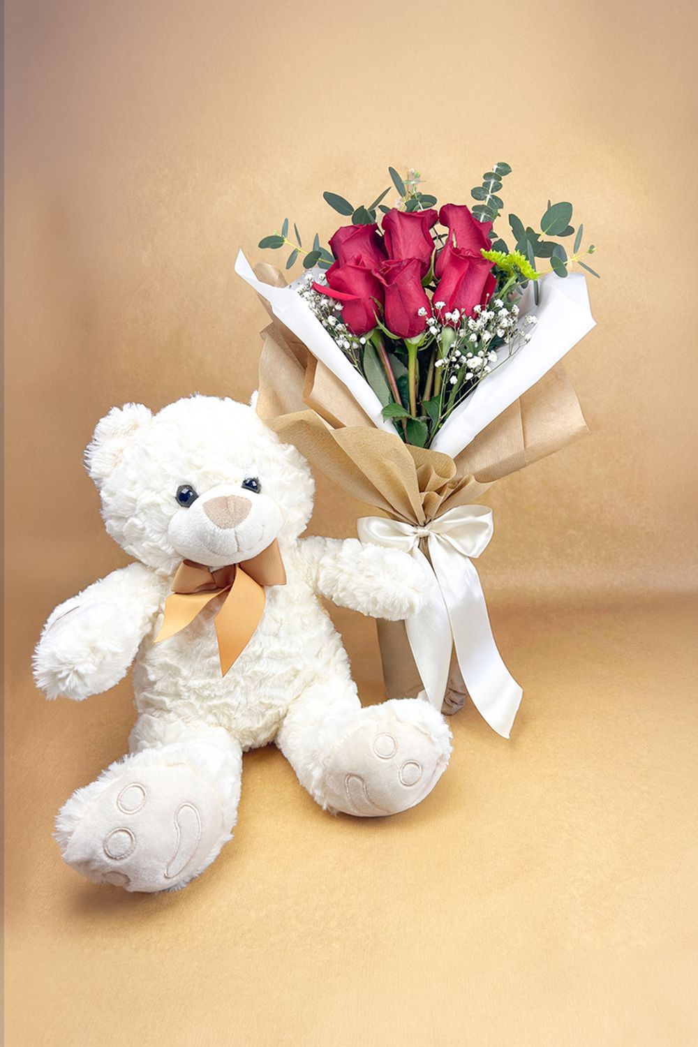 Bouquete de 6 + Peluche