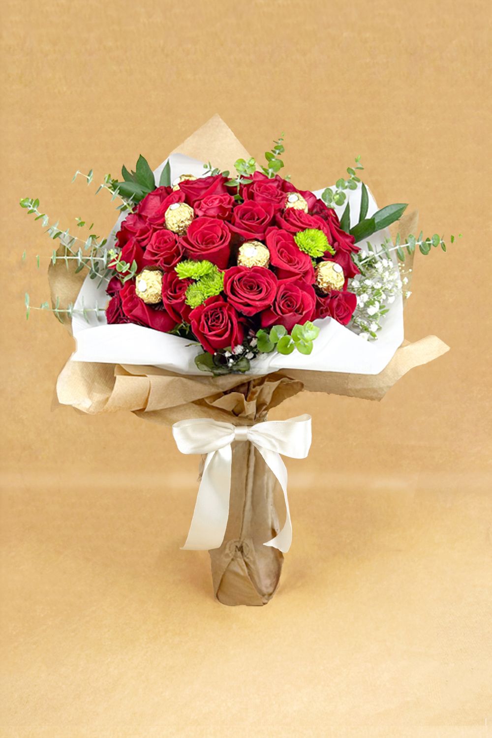 Ramo 30 Rosas Con Ferrero Rocher