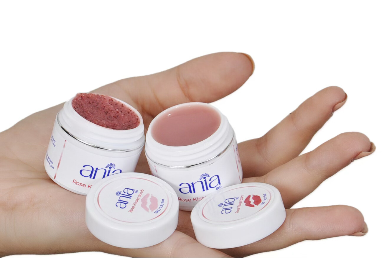 Kit rose kisses balm &amp; scrub