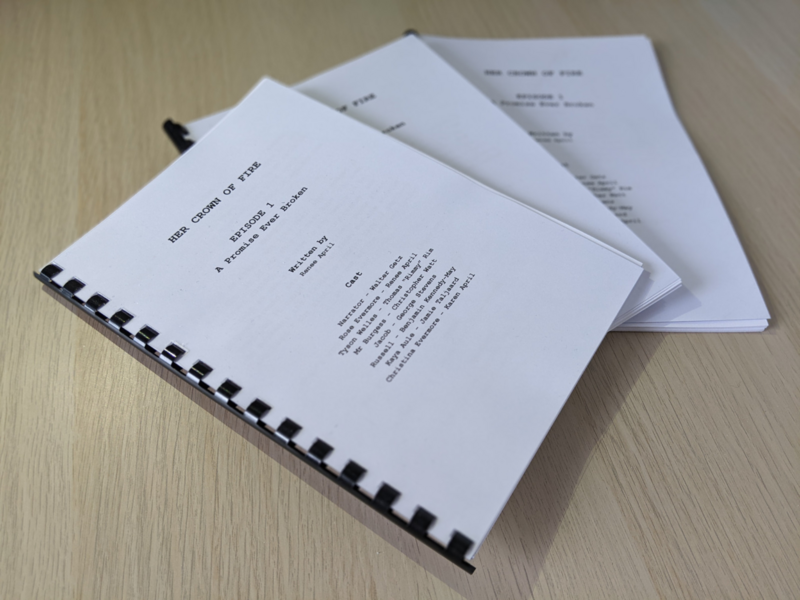 Official HER CROWN OF FIRE Audio Drama Scripts