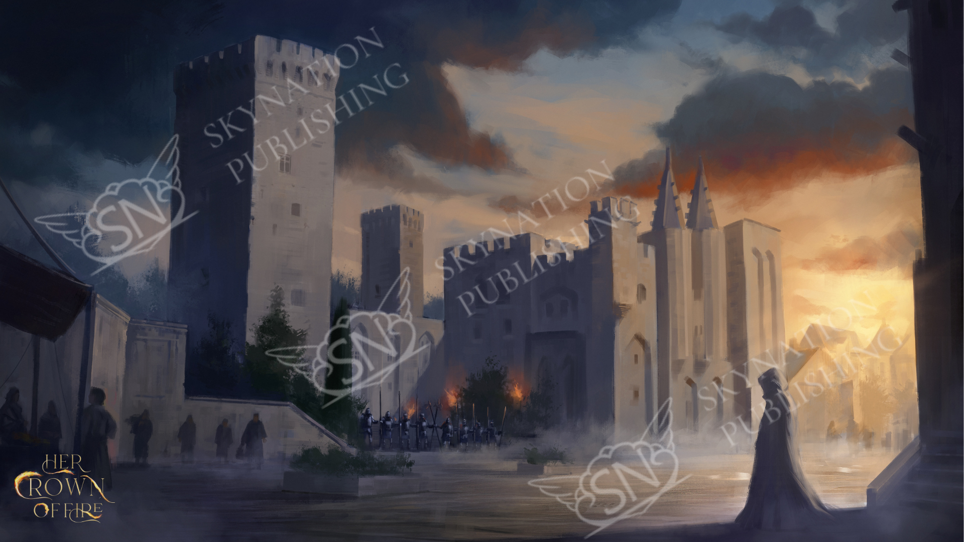 HER CROWN OF FIRE Digital Wallpaper Pack (5)