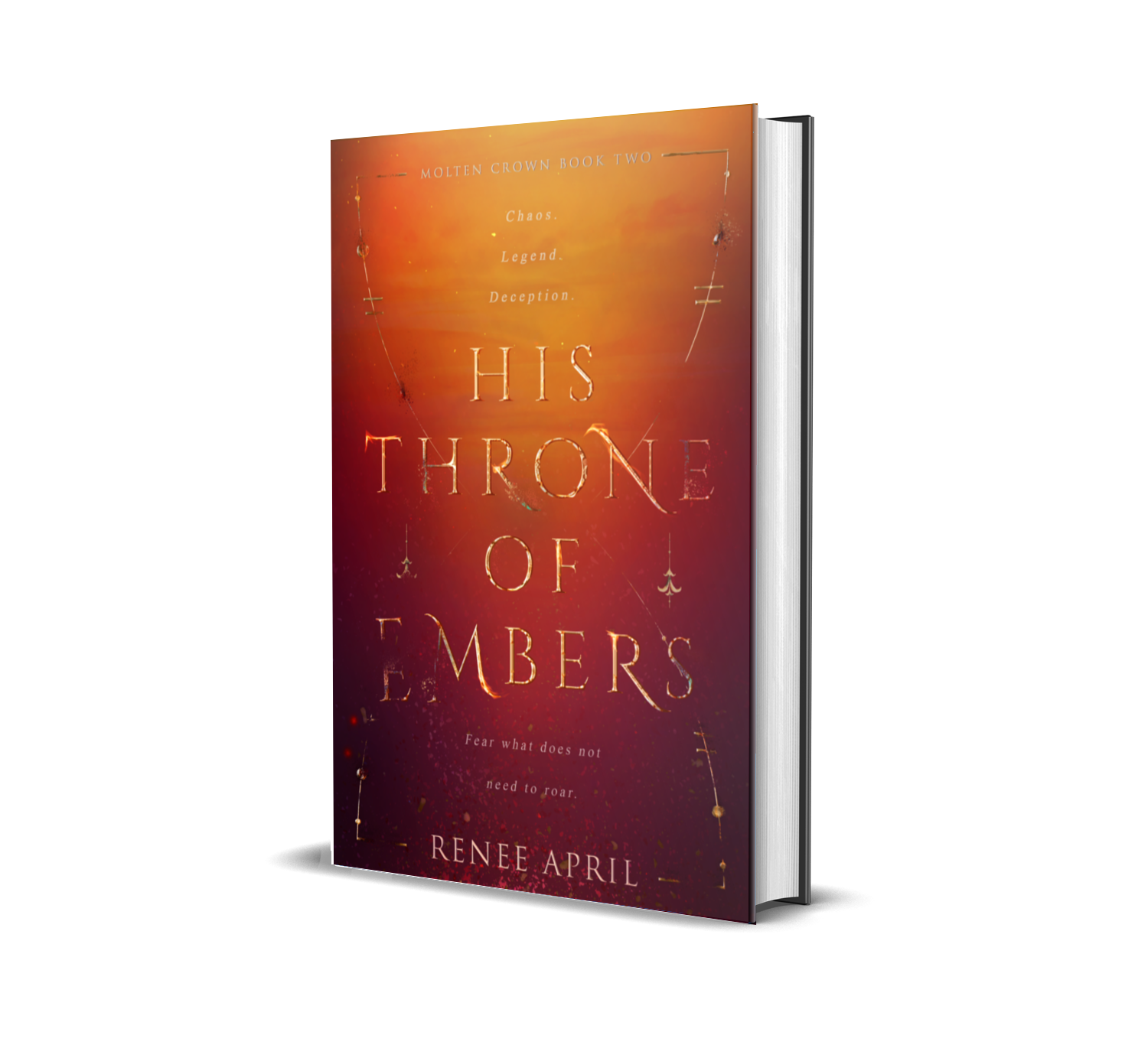 His Throne of Embers (Molten Crown #2) by Renee April