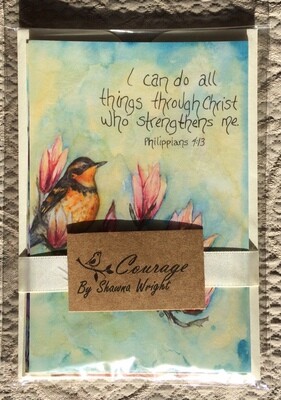 Set of five God Tweets &quot;Courage&quot;