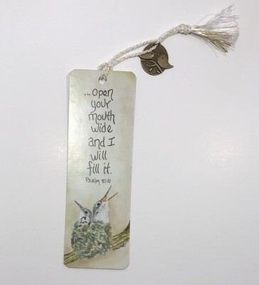 &quot;Open Wide&quot; bookmark
