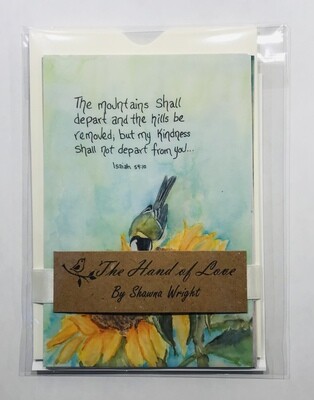 Set of five God Tweets &quot;The Hand Of Love&quot;