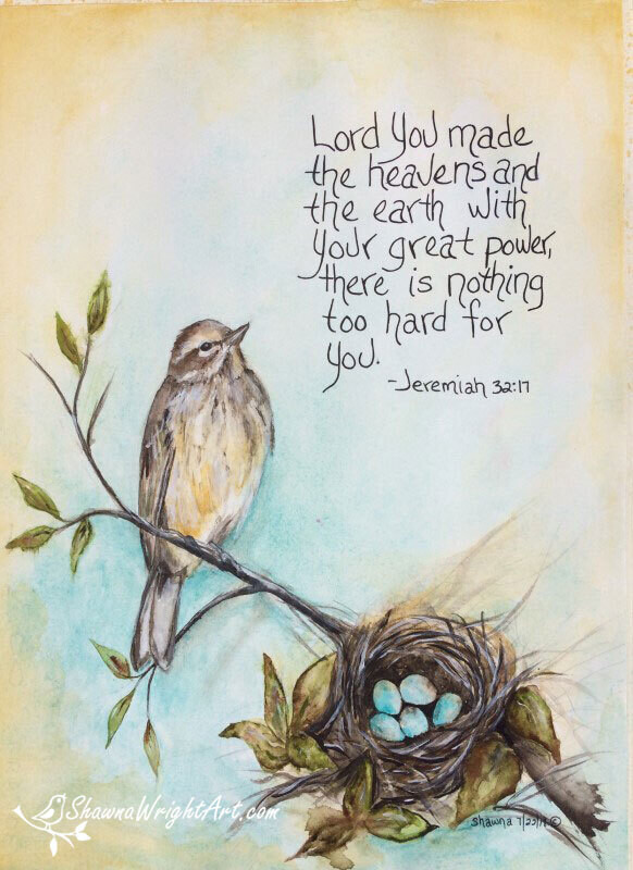 &quot;Nothing Too Hard&quot;  Original painting