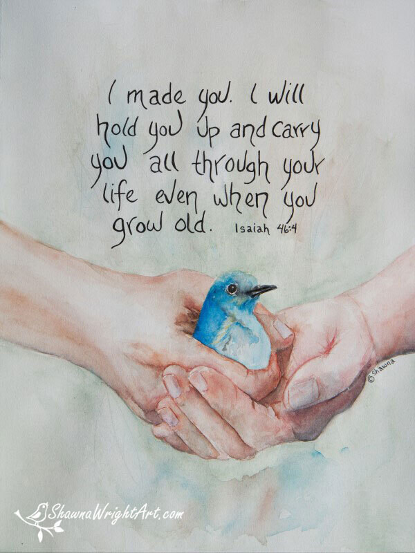 &quot;In His Hands&quot; (Signed and numbered Print )