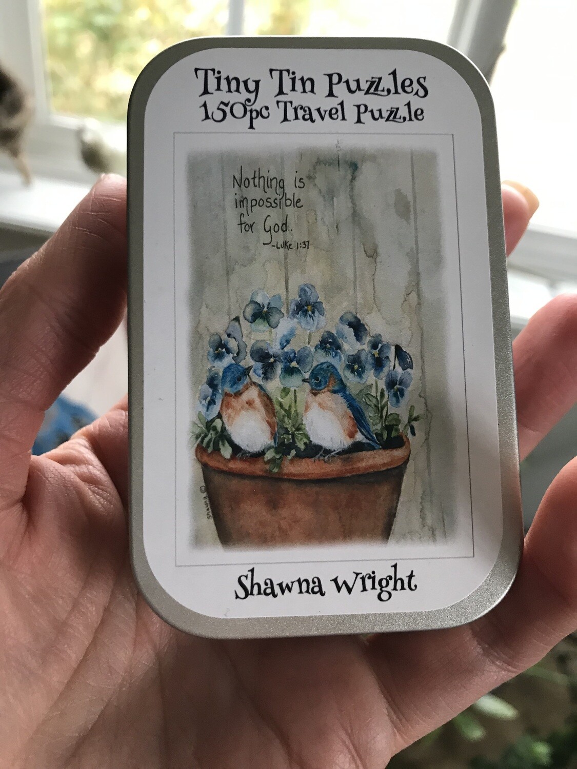 Tiny Tin Puzzle &quot;Nothing Is Impossible&quot;