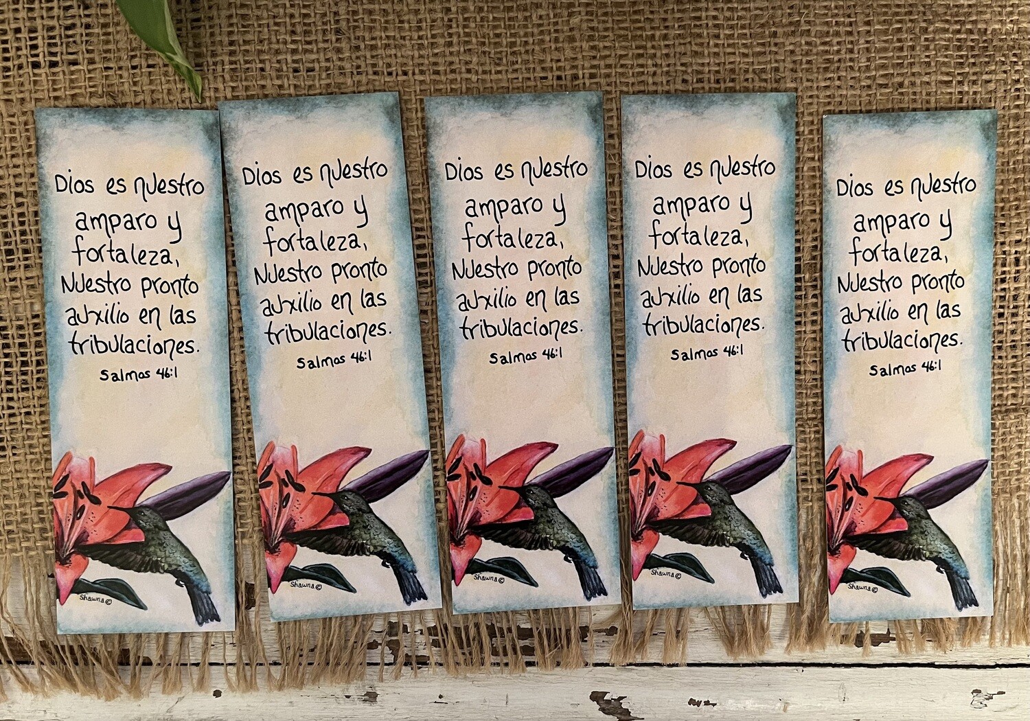 five Spanish Bookmarks Store Shawna Wright Art
