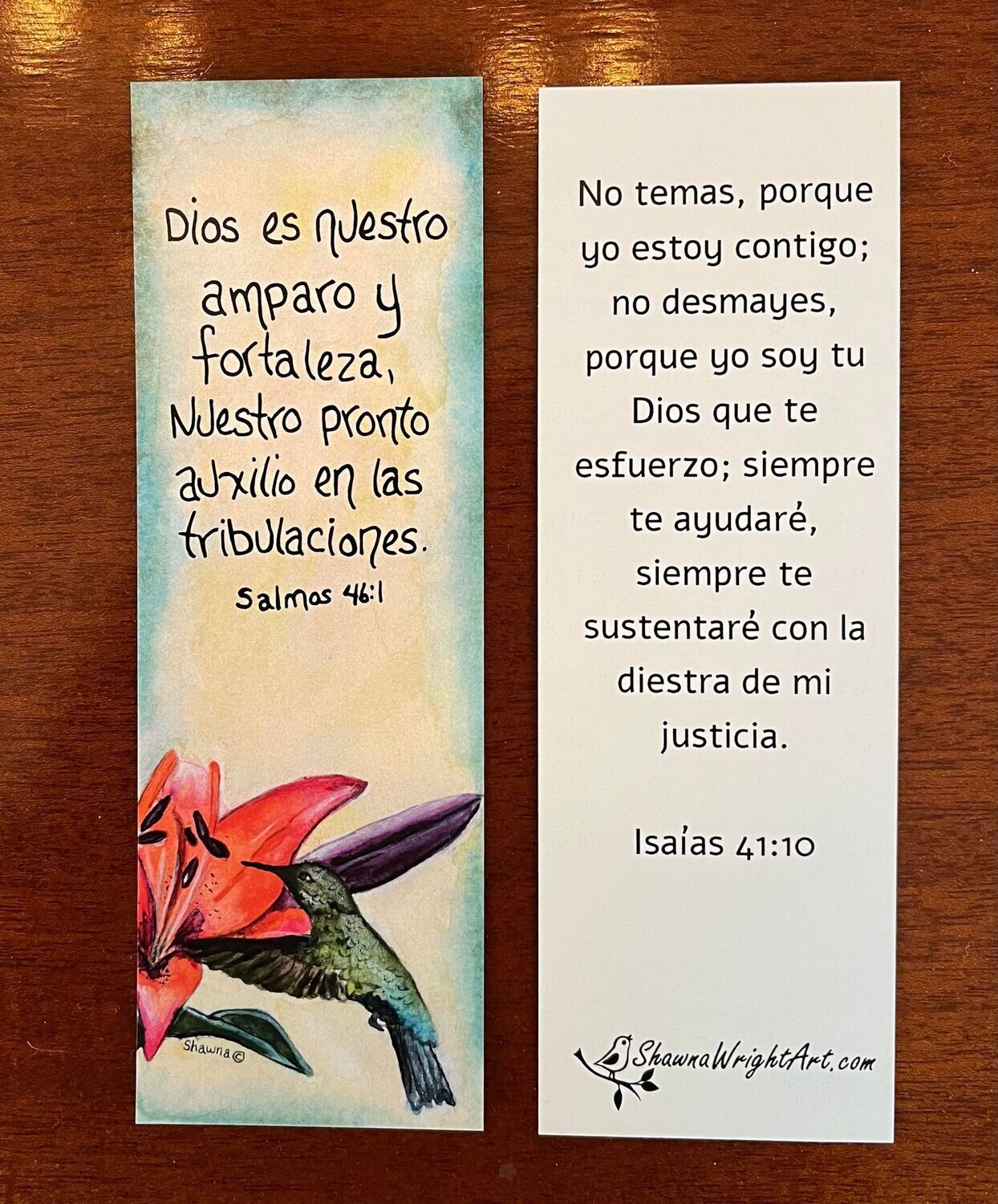 Five Spanish Bookmarks (Psalm 46:1)