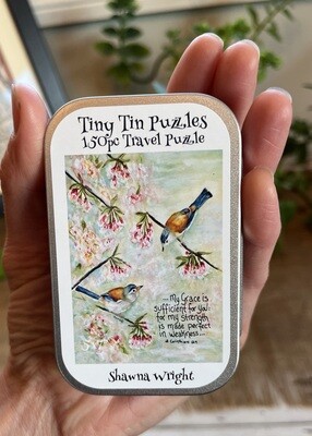 Tiny Tin Puzzle &quot;Sufficient Grace&quot;