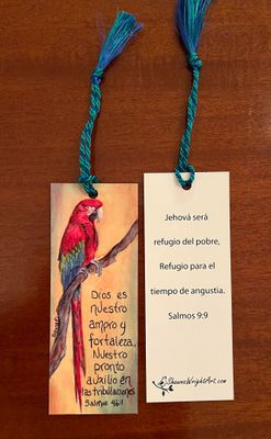 Spanish Bookmark (Psalm 46:1) with tassel