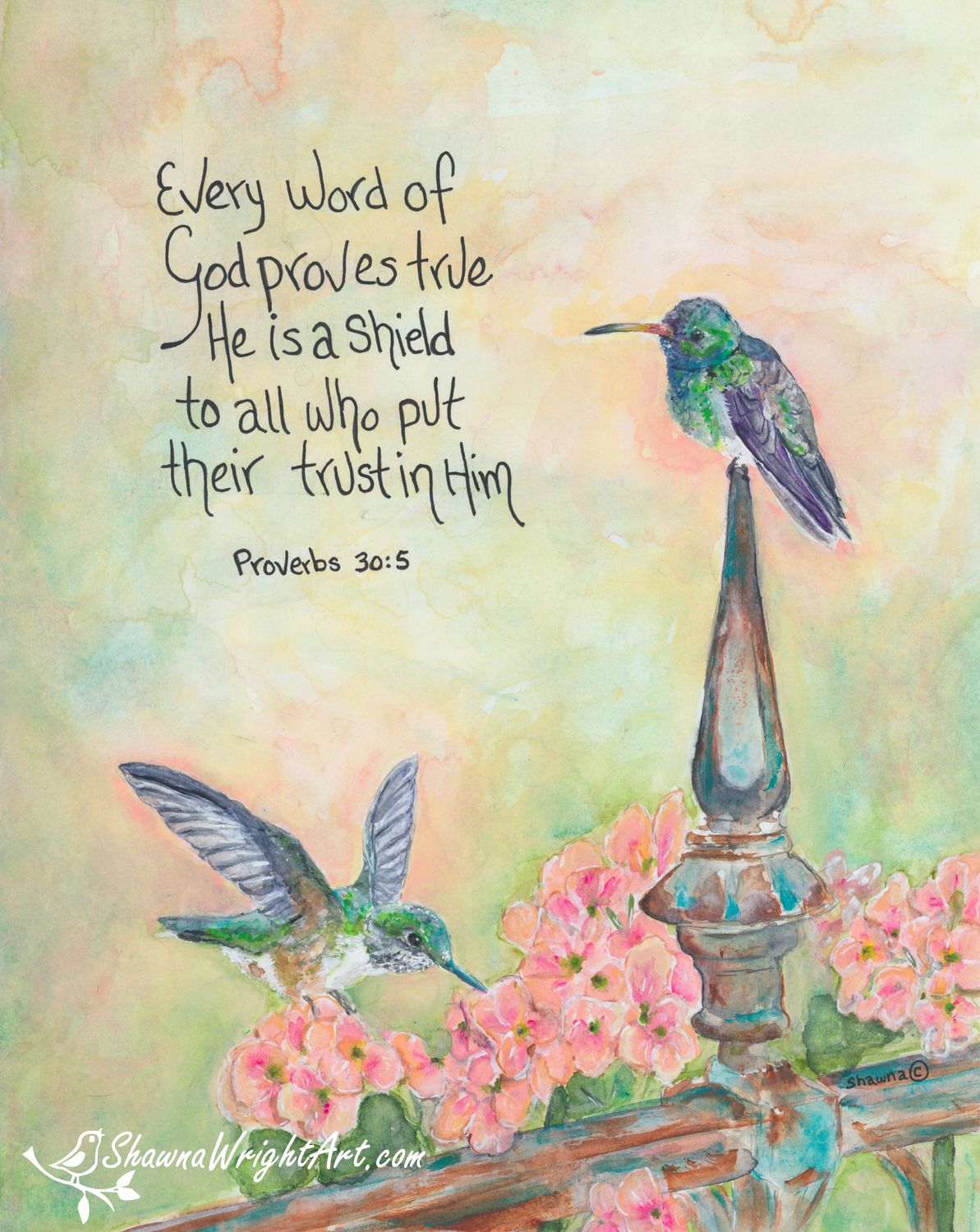 Proverbs 30:5  (Signed &amp; Numbered Print)